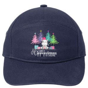 I Want A Hippopotamus For Christmas Xmas Hippo For Women 7-Panel Snapback Hat