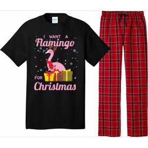 I Want A Flamingo For Christmas Funny Cute Holiday Cute Gift Pajama Set