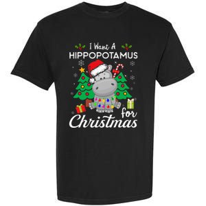 I Want A Hippopotamus For Christmas Xmas Costume Garment-Dyed Heavyweight T-Shirt