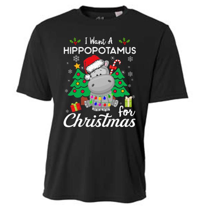 I Want A Hippopotamus For Christmas Xmas Costume Cooling Performance Crew T-Shirt