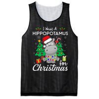 I Want A Hippopotamus For Christmas Xmas Costume Mesh Reversible Basketball Jersey Tank