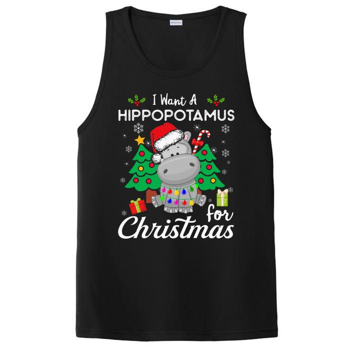 I Want A Hippopotamus For Christmas Xmas Costume PosiCharge Competitor Tank