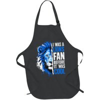 I Was A Lions Fan Before It Was Cool Lions Fan Apron