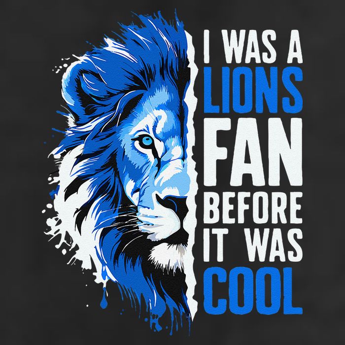I Was A Lions Fan Before It Was Cool Lions Fan Adult Drive Performance Visor