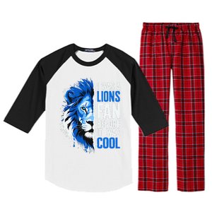 I Was A Lions Fan Before It Was Cool Lions Fan Raglan Sleeve Pajama Set