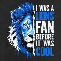 I Was A Lions Fan Before It Was Cool Lions Fan Golf Towel