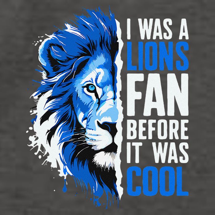 I Was A Lions Fan Before It Was Cool Lions Fan Vector Backpack