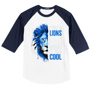 I Was A Lions Fan Before It Was Cool Lions Fan Baseball Sleeve Shirt