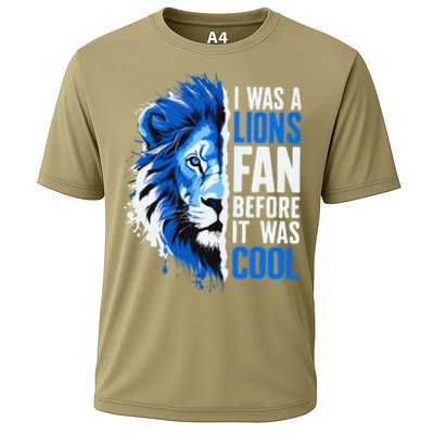 I Was A Lions Fan Before It Was Cool Lions Fan Cooling Performance Crew T-Shirt