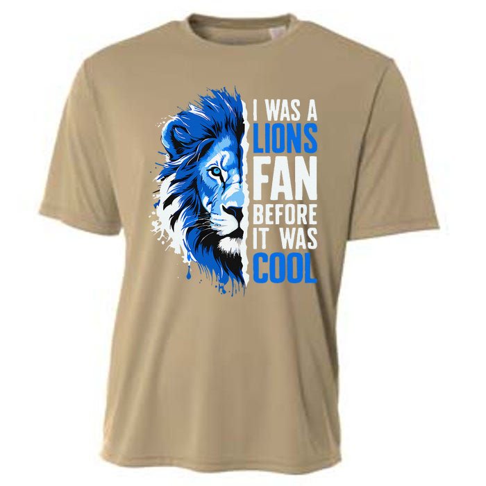 I Was A Lions Fan Before It Was Cool Lions Fan Cooling Performance Crew T-Shirt