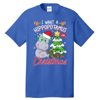 I Want A Hippopotamus For Christmas Xmas Hippo For Gift Tall T-Shirt