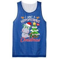 I Want A Hippopotamus For Christmas Xmas Hippo For Gift Mesh Reversible Basketball Jersey Tank