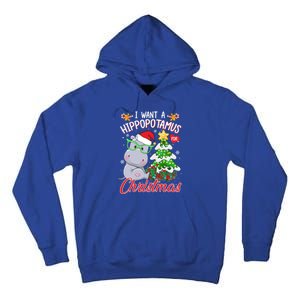 I Want A Hippopotamus For Christmas Xmas Hippo For Gift Tall Hoodie