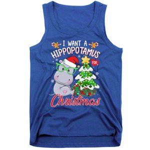 I Want A Hippopotamus For Christmas Xmas Hippo For Gift Tank Top