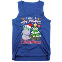 I Want A Hippopotamus For Christmas Xmas Hippo For Gift Tank Top