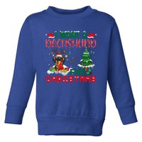 I Want A Dachshund Dog For Christmas Xmas Dachshund Reindeer Gift Toddler Sweatshirt