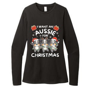 I Want An Australian Shepherd For Christmas Cute Dogs Great Gift Womens CVC Long Sleeve Shirt