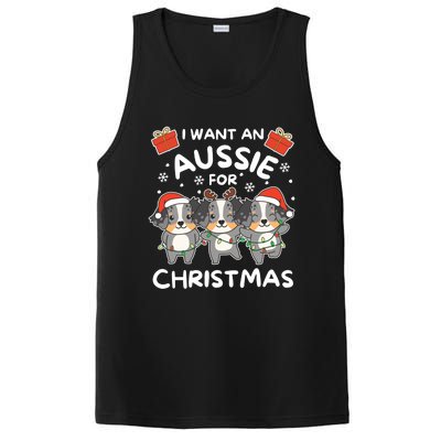 I Want An Australian Shepherd For Christmas Cute Dogs Great Gift PosiCharge Competitor Tank