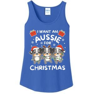 I Want An Australian Shepherd For Christmas Cute Dogs Great Gift Ladies Essential Tank