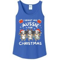 I Want An Australian Shepherd For Christmas Cute Dogs Great Gift Ladies Essential Tank