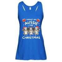 I Want An Australian Shepherd For Christmas Cute Dogs Great Gift Ladies Essential Flowy Tank