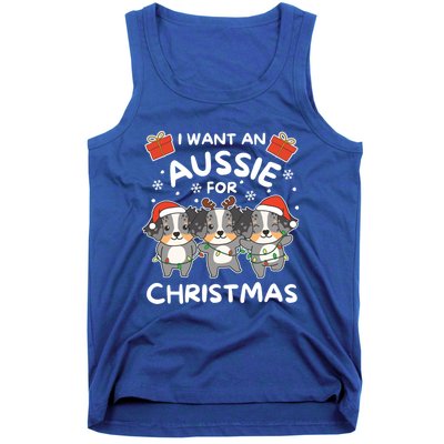 I Want An Australian Shepherd For Christmas Cute Dogs Great Gift Tank Top