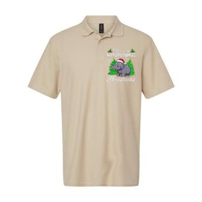 I Want A Hippopotamus For Christmas Xmas Hippo Lover Funny Softstyle Adult Sport Polo