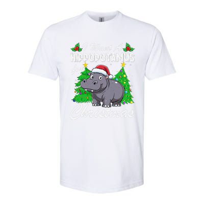 I Want A Hippopotamus For Christmas Xmas Hippo Lover Funny Softstyle CVC T-Shirt