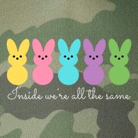 Inside We Are All The Same Easter Bunny Legacy Tie Dye Trucker Hat