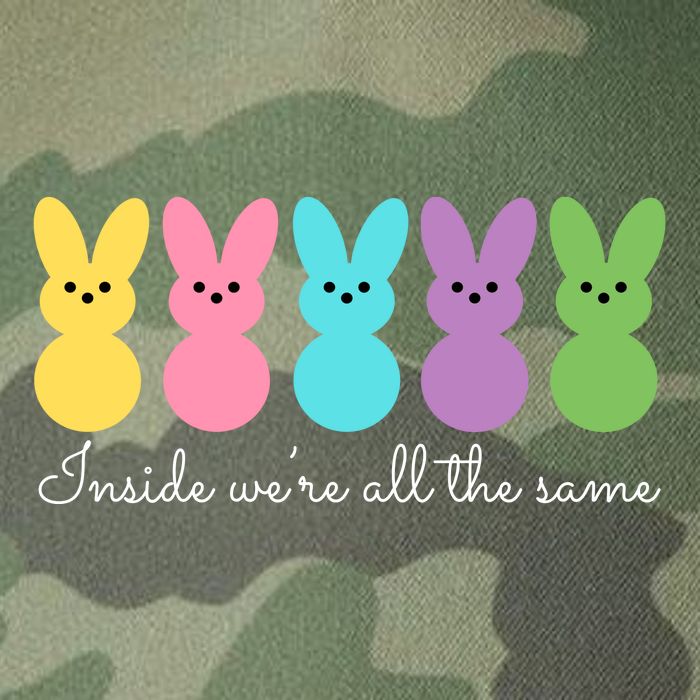 Inside We Are All The Same Easter Bunny Legacy Tie Dye Trucker Hat