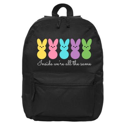 Inside We Are All The Same Easter Bunny 16 in Basic Backpack