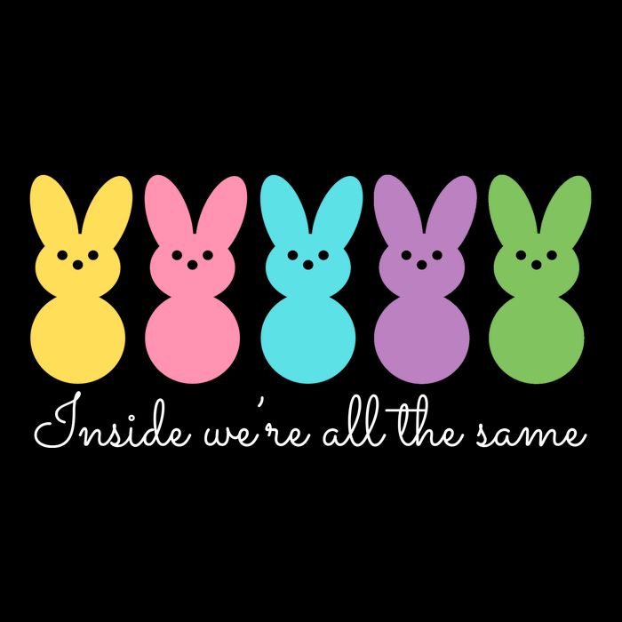 Inside We Are All The Same Easter Bunny Sustainable Knit Beanie