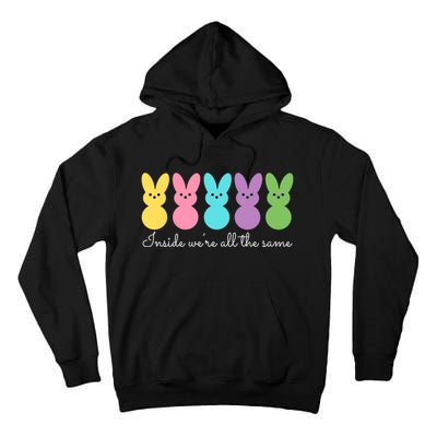 Inside We Are All The Same Easter Bunny Tall Hoodie