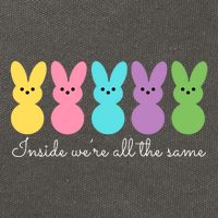 Inside We Are All The Same Easter Bunny Cotton Canvas Backpack