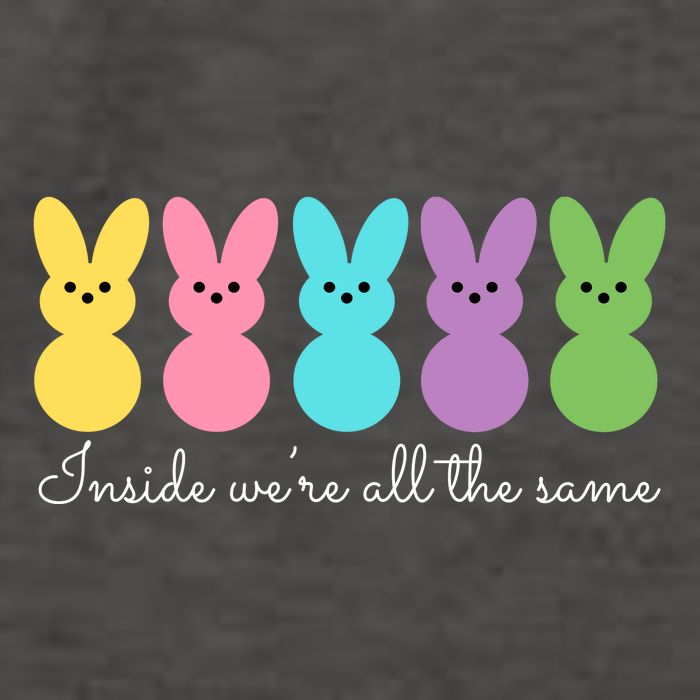 Inside We Are All The Same Easter Bunny Vector Backpack
