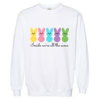 Inside We Are All The Same Easter Bunny Garment-Dyed Sweatshirt
