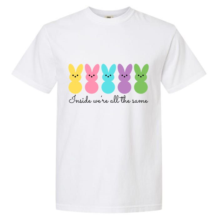 Inside We Are All The Same Easter Bunny Garment-Dyed Heavyweight T-Shirt