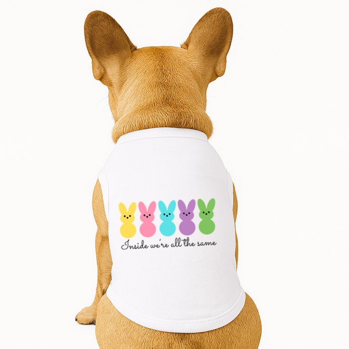 Inside We Are All The Same Easter Bunny Doggie Tank