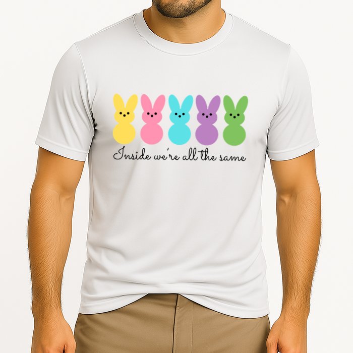 Inside We Are All The Same Easter Bunny Performance Shirt