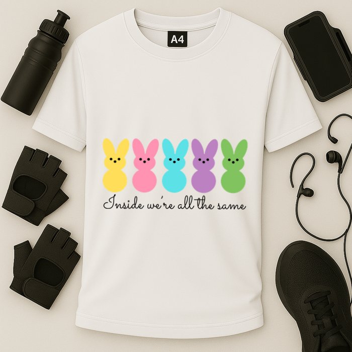 Inside We Are All The Same Easter Bunny Performance Shirt
