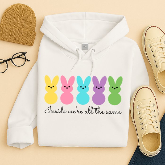 Inside We Are All The Same Easter Bunny Hoodie