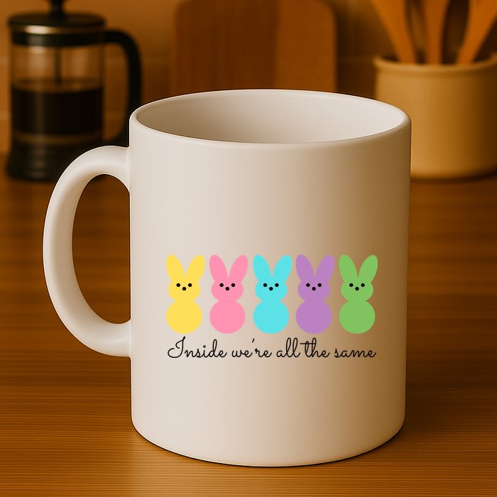 Inside We Are All The Same Easter Bunny Mug