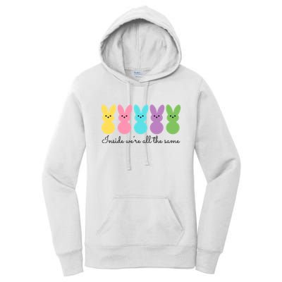 Inside We Are All The Same Easter Bunny Women's Pullover Hoodie