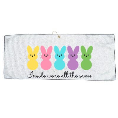 Inside We Are All The Same Easter Bunny Large Microfiber Waffle Golf Towel