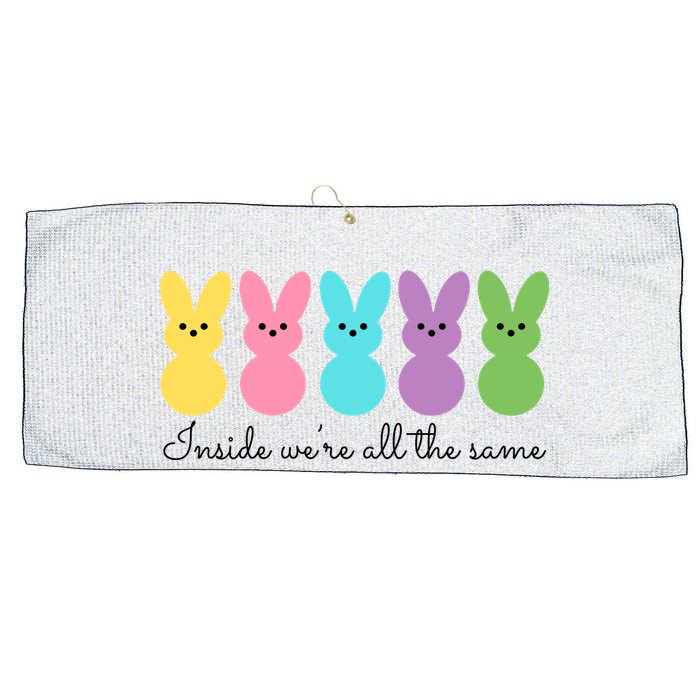 Inside We Are All The Same Easter Bunny Large Microfiber Waffle Golf Towel
