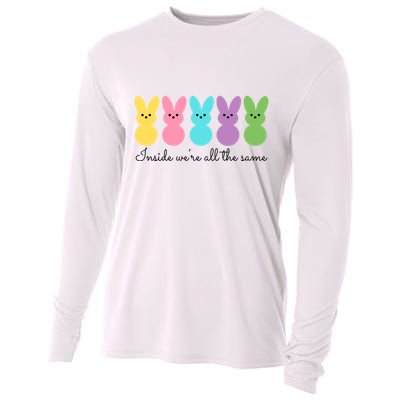 Inside We Are All The Same Easter Bunny Cooling Performance Long Sleeve Crew