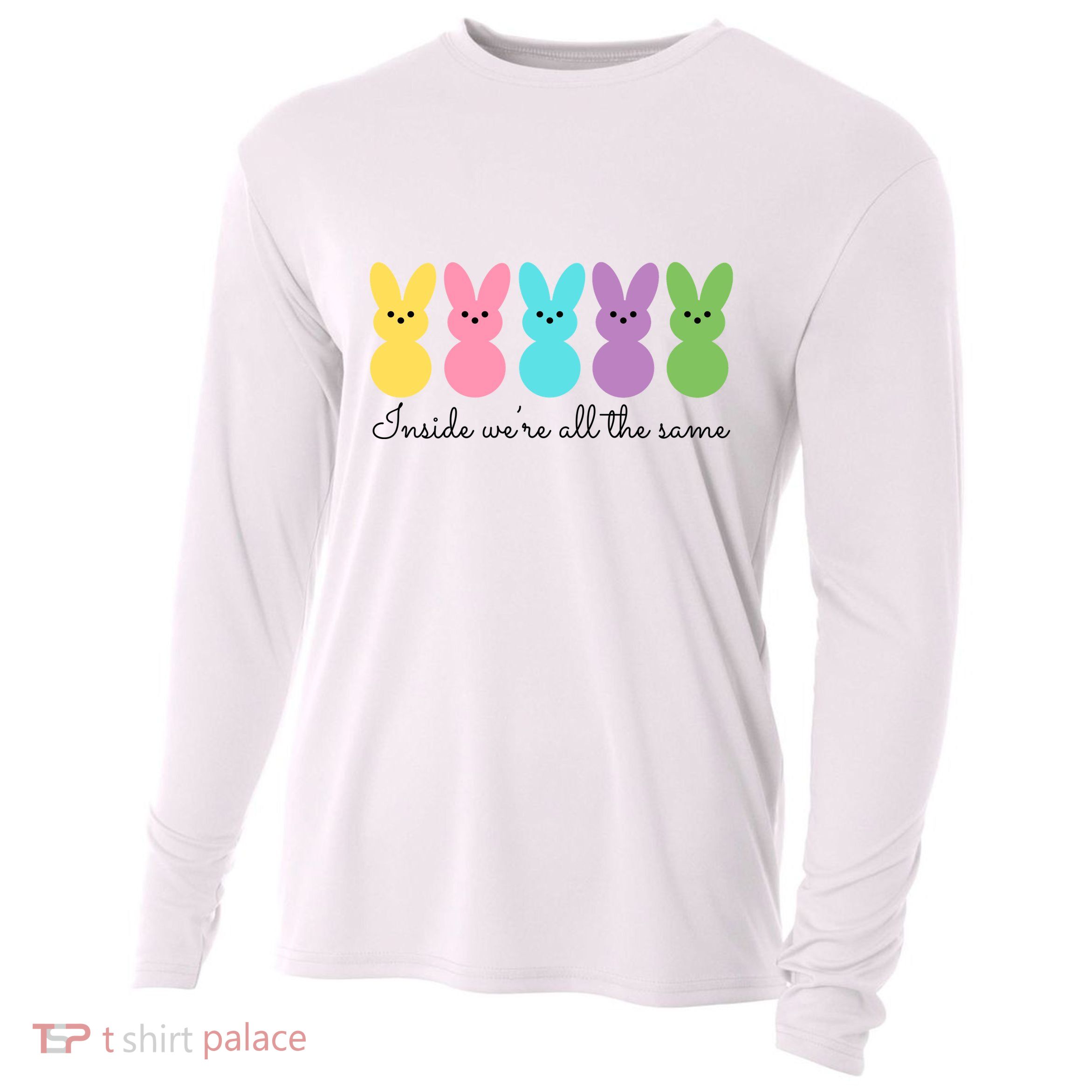 Inside We Are All The Same Easter Bunny Cooling Performance Long Sleeve Crew