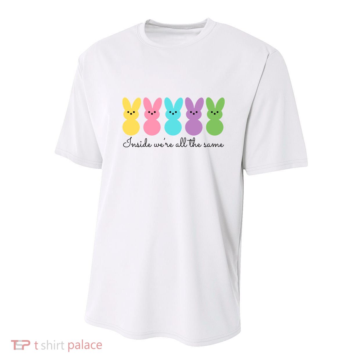 Inside We Are All The Same Easter Bunny Youth Performance Sprint T-Shirt