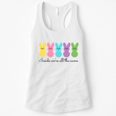 Inside We Are All The Same Easter Bunny Womens Tank Top