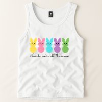 Inside We Are All The Same Easter Bunny Tank Top